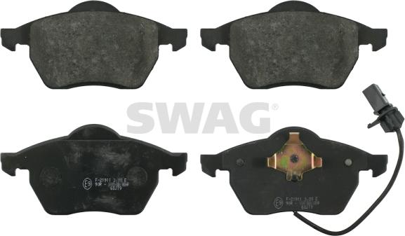 Swag 30 91 6398 - Brake Pad Set, disc brake www.autospares.lv