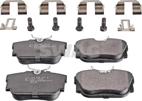 Swag 30 91 6382 - Brake Pad Set, disc brake www.autospares.lv