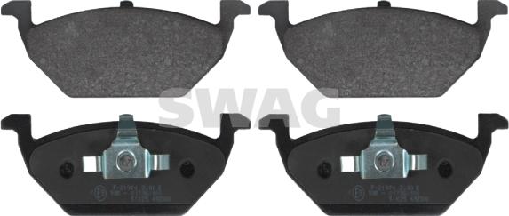 Swag 30 91 6328 - Тормозные колодки, дисковые, комплект www.autospares.lv