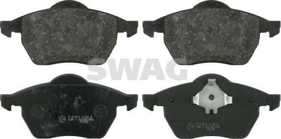 Swag 30 91 6280 - Тормозные колодки, дисковые, комплект www.autospares.lv