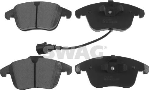 Swag 30 91 6760 - Brake Pad Set, disc brake www.autospares.lv