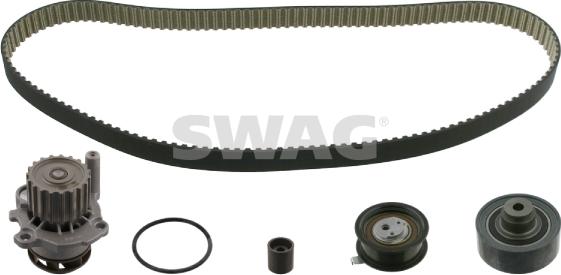 Swag 30 93 2743 - Водяной насос + комплект зубчатого ремня ГРМ www.autospares.lv