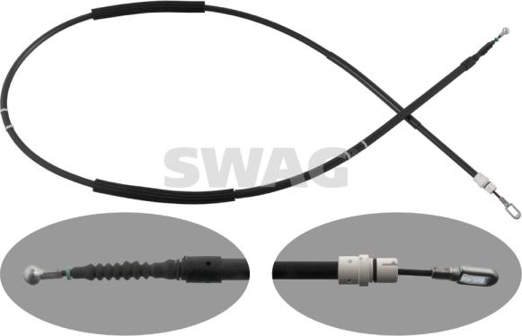 Swag 30 10 0563 - Cable, parking brake www.autospares.lv