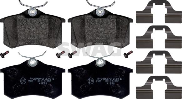 Swag 30 11 6026 - Brake Pad Set, disc brake www.autospares.lv