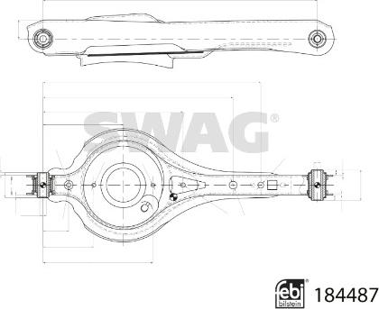 Swag 33 10 9399 - Neatkarīgās balstiekārtas svira, Riteņa piekare www.autospares.lv