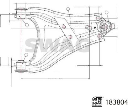 Swag 33 10 9220 - Рычаг подвески колеса www.autospares.lv