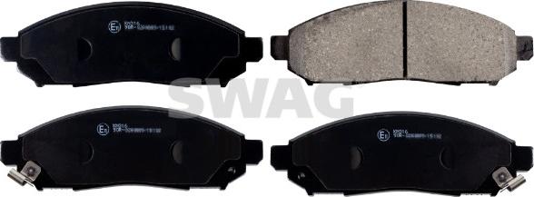 Swag 33 10 5133 - Brake Pad Set, disc brake www.autospares.lv