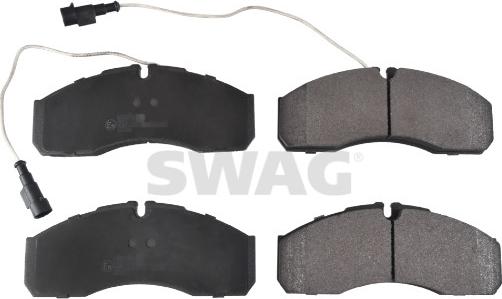 Swag 33 10 5363 - Тормозные колодки, дисковые, комплект www.autospares.lv