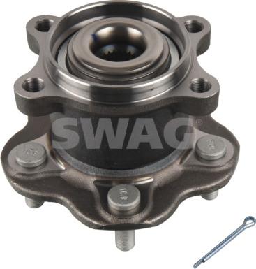 Swag 33 10 5242 - Подшипник ступицы колеса, комплект www.autospares.lv