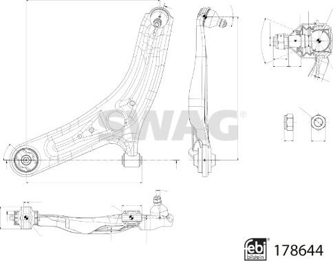 Swag 33 10 6999 - Track Control Arm www.autospares.lv