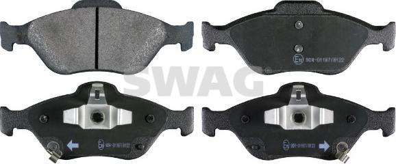 Swag 33 10 6452 - Bremžu uzliku kompl., Disku bremzes www.autospares.lv