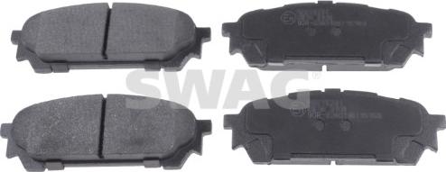 Swag 33 10 6539 - Тормозные колодки, дисковые, комплект www.autospares.lv