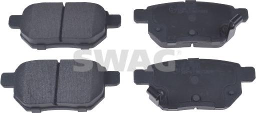 Swag 33 10 6573 - Тормозные колодки, дисковые, комплект www.autospares.lv