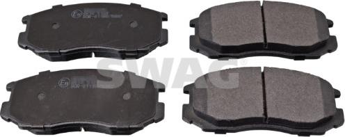 Swag 33 10 6348 - Тормозные колодки, дисковые, комплект www.autospares.lv