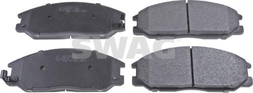 Swag 33 10 6357 - Тормозные колодки, дисковые, комплект www.autospares.lv