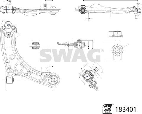 Swag 33 10 8943 - Track Control Arm www.autospares.lv