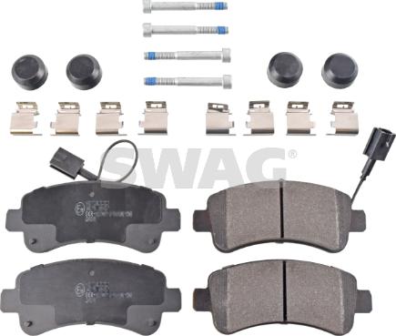 Swag 33 10 2616 - Bremžu uzliku kompl., Disku bremzes www.autospares.lv