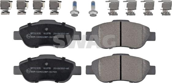 Swag 33 10 2621 - Bremžu uzliku kompl., Disku bremzes www.autospares.lv