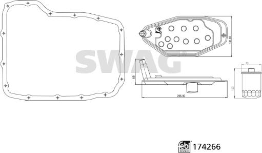 Swag 33 10 2152 - Hidrofiltrs, Automātiskā pārnesumkārba www.autospares.lv