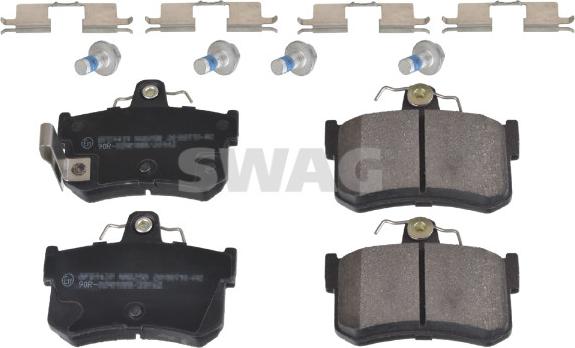 Swag 33 10 7533 - Brake Pad Set, disc brake www.autospares.lv