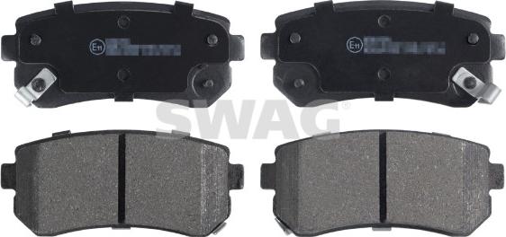 Swag 33 10 7637 - Brake Pad Set, disc brake www.autospares.lv