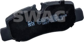 Swag 33 10 7627 - Bremžu uzliku kompl., Disku bremzes www.autospares.lv