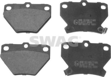 Swag 33 10 7341 - Тормозные колодки, дисковые, комплект www.autospares.lv