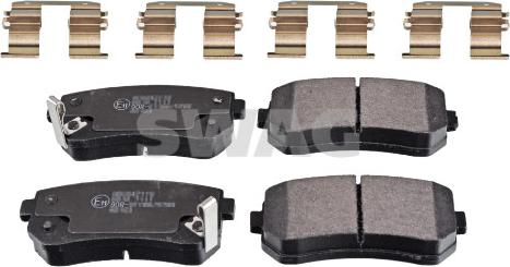 Swag 33 10 7359 - Brake Pad Set, disc brake www.autospares.lv