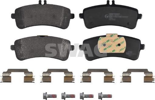 Swag 33 10 7369 - Bremžu uzliku kompl., Disku bremzes www.autospares.lv