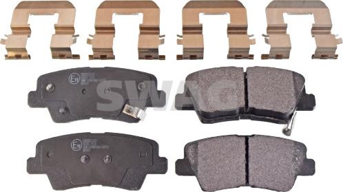 Swag 33 10 7326 - Brake Pad Set, disc brake www.autospares.lv