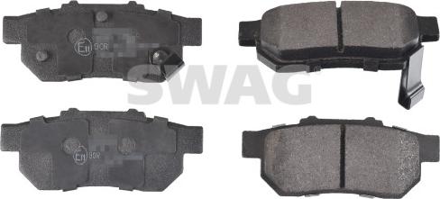 Swag 33 10 7285 - Тормозные колодки, дисковые, комплект www.autospares.lv