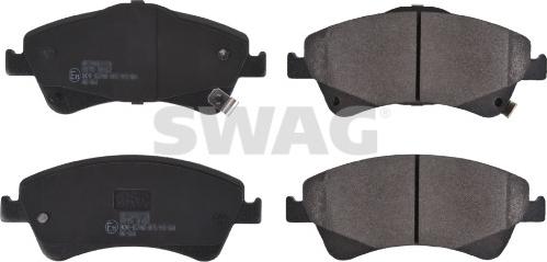 Swag 33 10 7282 - Bremžu uzliku kompl., Disku bremzes www.autospares.lv