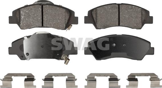 Swag 33 11 0390 - Bremžu uzliku kompl., Disku bremzes www.autospares.lv