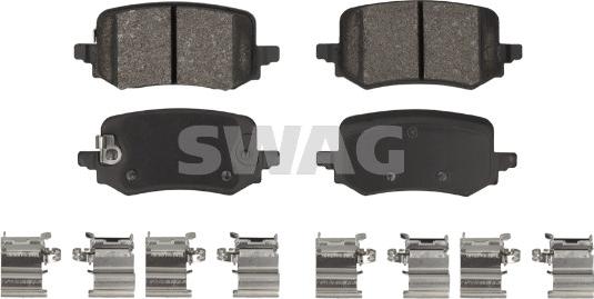 Swag 33 11 0389 - Bremžu uzliku kompl., Disku bremzes www.autospares.lv