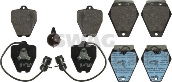 Swag 32 91 6762 - Brake Pad Set, disc brake www.autospares.lv