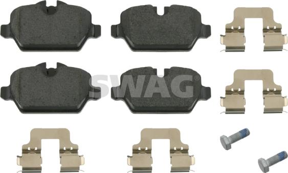 Swag 20 91 6560 - Brake Pad Set, disc brake www.autospares.lv