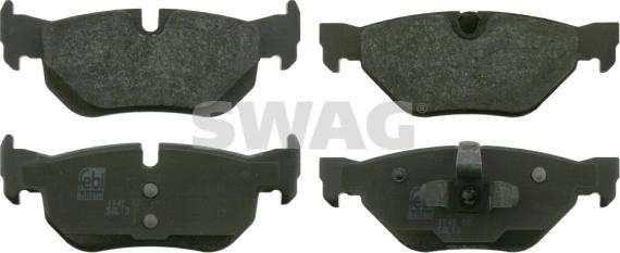 Swag 20 91 6533 - Brake Pad Set, disc brake www.autospares.lv