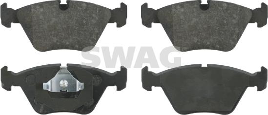 Swag 20 91 6000 - Тормозные колодки, дисковые, комплект www.autospares.lv