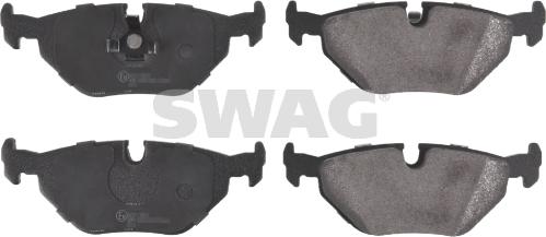 Swag 20 91 6176 - Brake Pad Set, disc brake www.autospares.lv