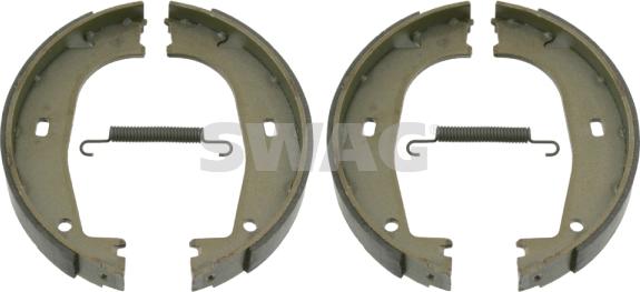 Swag 20 91 0285 - Brake Shoe Set, parking brake www.autospares.lv