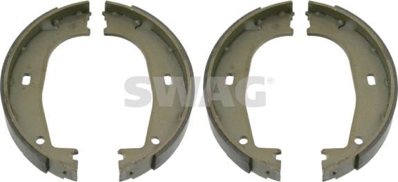 Swag 20 91 0799 - Brake Shoe Set, parking brake www.autospares.lv