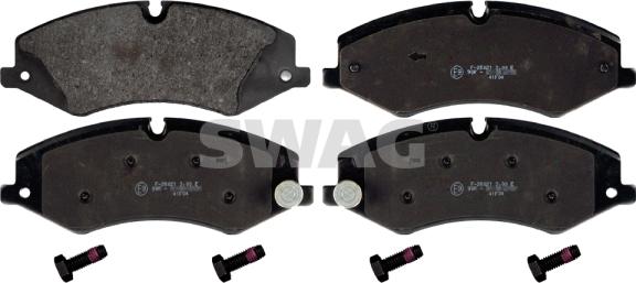 Swag 22 11 6124 - Brake Pad Set, disc brake www.autospares.lv