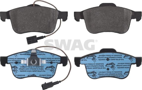 Swag 74 91 6847 - Bremžu uzliku kompl., Disku bremzes www.autospares.lv