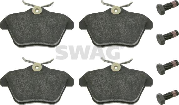 Swag 74 91 6245 - Тормозные колодки, дисковые, комплект www.autospares.lv