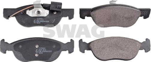 Swag 74 11 6000 - Bremžu uzliku kompl., Disku bremzes www.autospares.lv