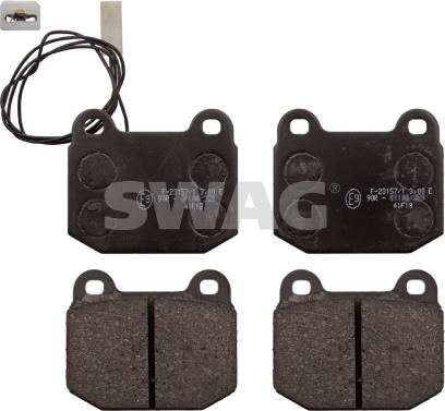 Swag 74 11 6007 - Bremžu uzliku kompl., Disku bremzes www.autospares.lv