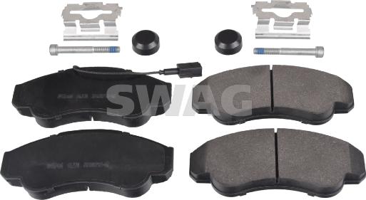 Swag 70 91 6663 - Тормозные колодки, дисковые, комплект www.autospares.lv