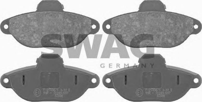 Swag 70916092 - Brake Pad Set, disc brake www.autospares.lv