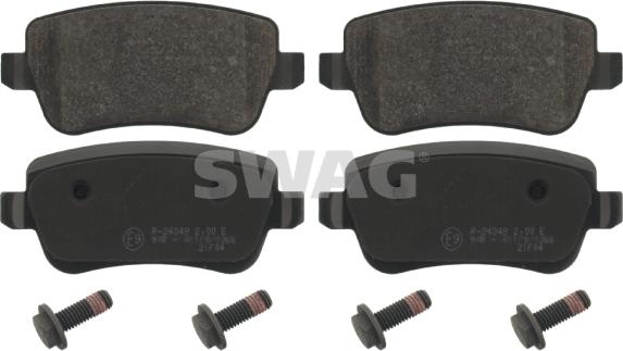 Swag 70 91 6852 - Тормозные колодки, дисковые, комплект www.autospares.lv