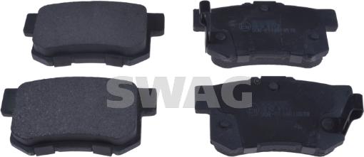 Swag 70 91 6873 - Тормозные колодки, дисковые, комплект www.autospares.lv